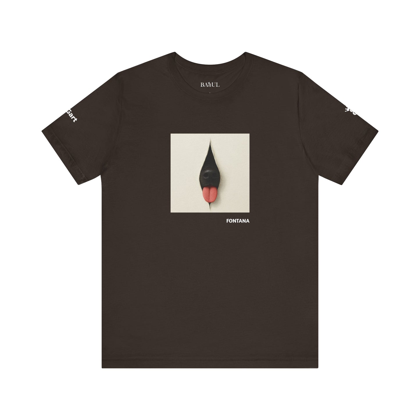 DOGART Unisex Jersey Dog T-Shirt - FONTANA - Iconic Painting Reimagined with Dogs