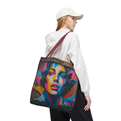 Artistic Surge - Eco-Friendly Canvas Tote Bag - WOMAN'S FACE