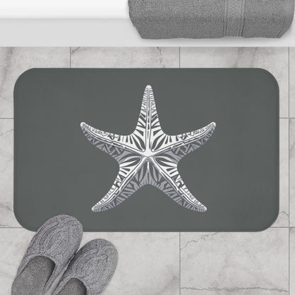 Tribal Bath Mat. Ocean Energy, Tribal Style