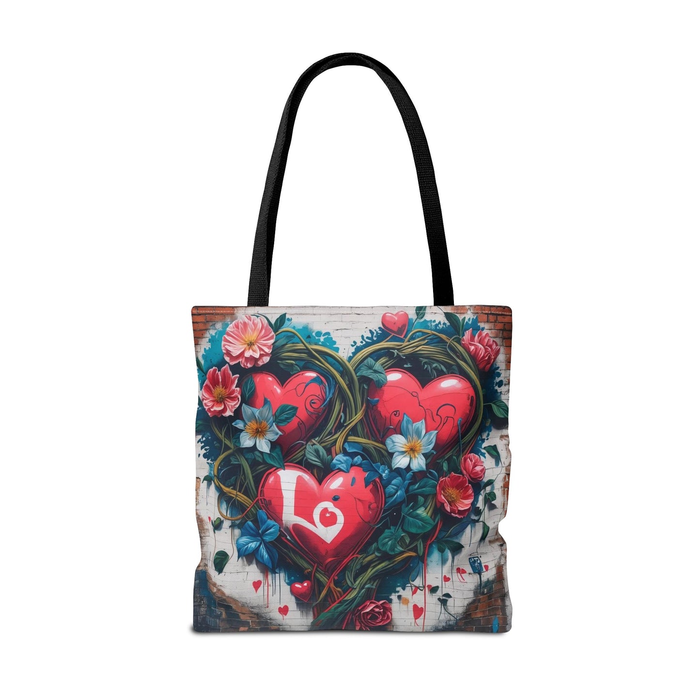 Artistic Surge - Eco-Friendly Canvas Tote Bag - HEARTS OF LOVE