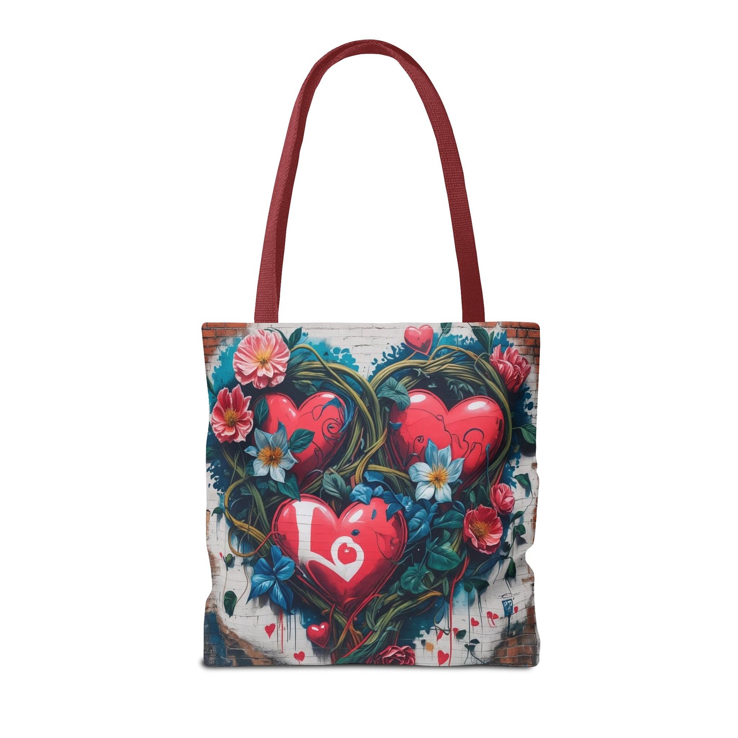Artistic Surge - Eco-Friendly Canvas Tote Bag - HEARTS OF LOVE