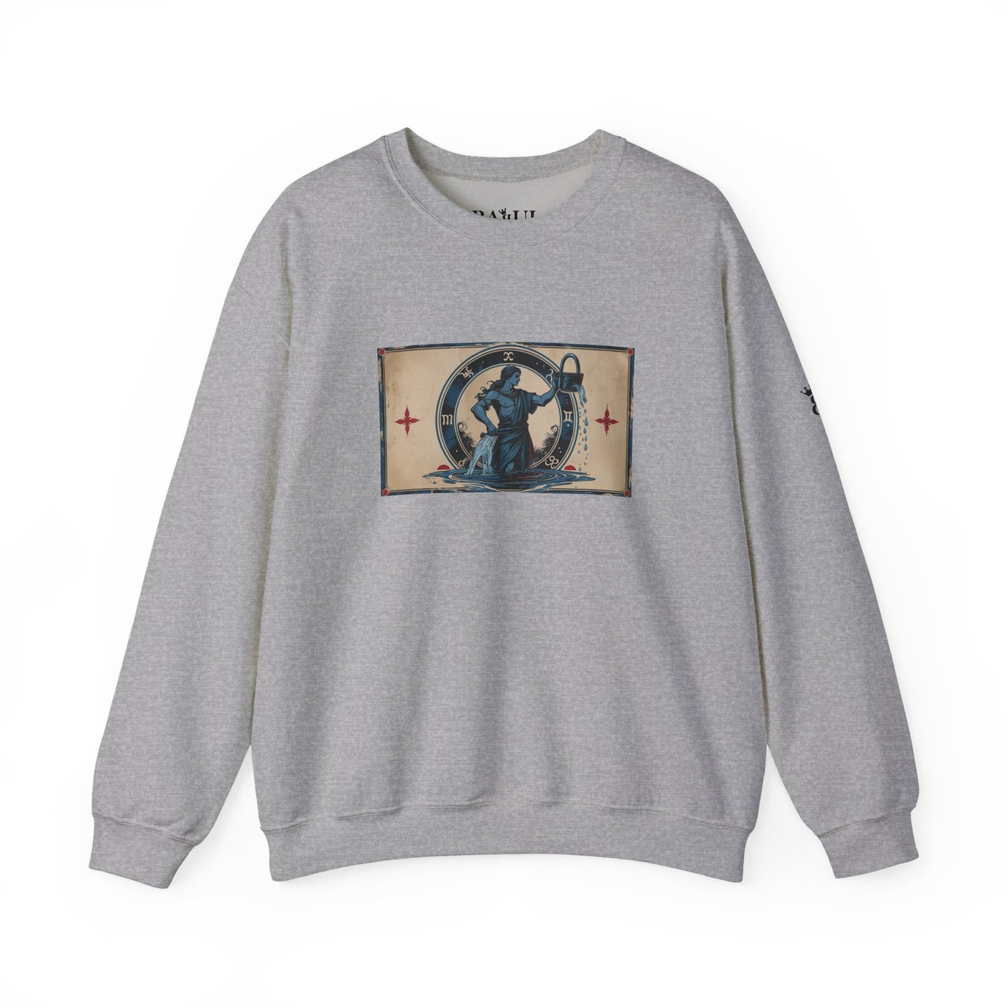 Aquarius - Gothic Zodiac Blue Sweatshirt
