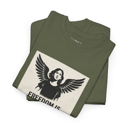 Rebel Graphic Tee - Unisex Heavy Cotton T-Shirt for the Wild at Heart. Rebel Tees, Born to Be Worn - FREEDOM IS NON-NEGOTIABLE