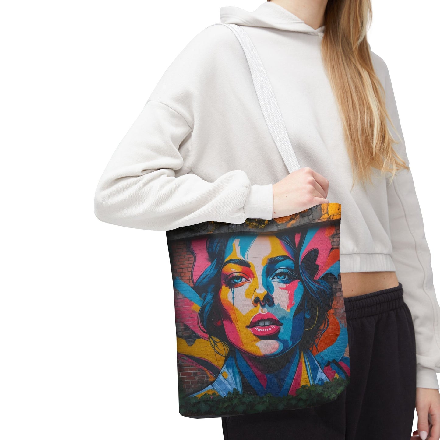 Artistic Surge - Eco-Friendly Canvas Tote Bag - WOMAN'S FACE