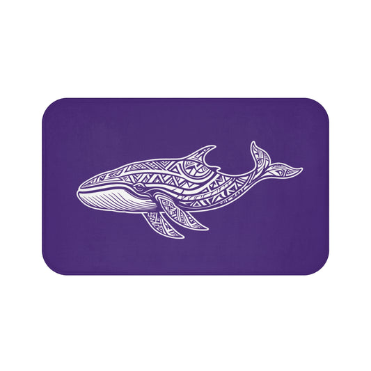 Tribal Bath Mat. Ocean Energy, Tribal Style