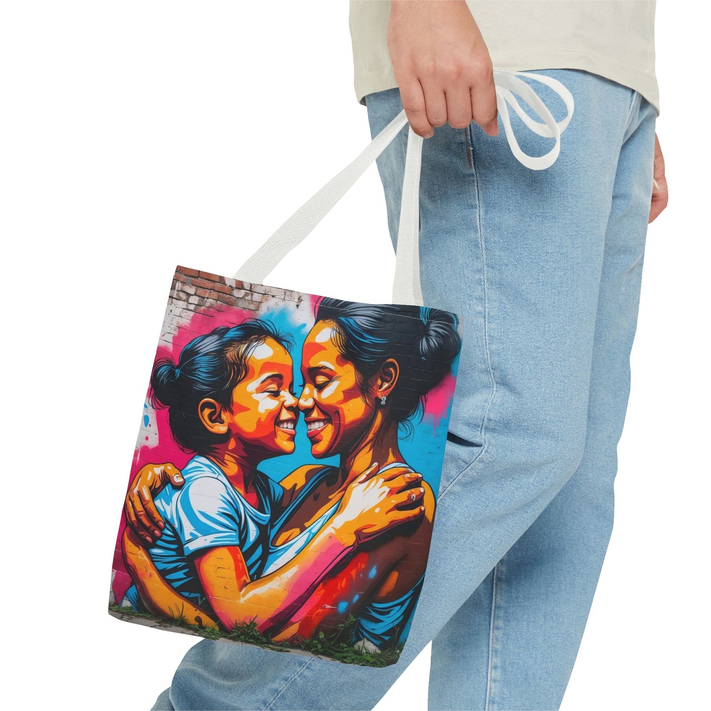 Artistic Surge - Eco-Friendly Canvas Tote Bag - SMILING HUG