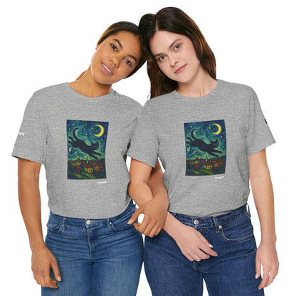 CATART Unisex Jersey Cat T-Shirt - MARC CHAGALL - Iconic Painting Reimagined with Cats