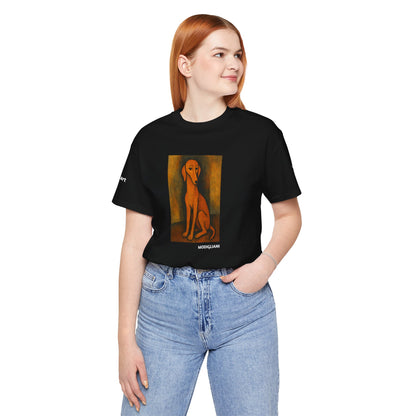 DOGART Unisex Jersey DOG T-Shirt - MODIGLIANI - Iconic Painting Reimagined with Dogs
