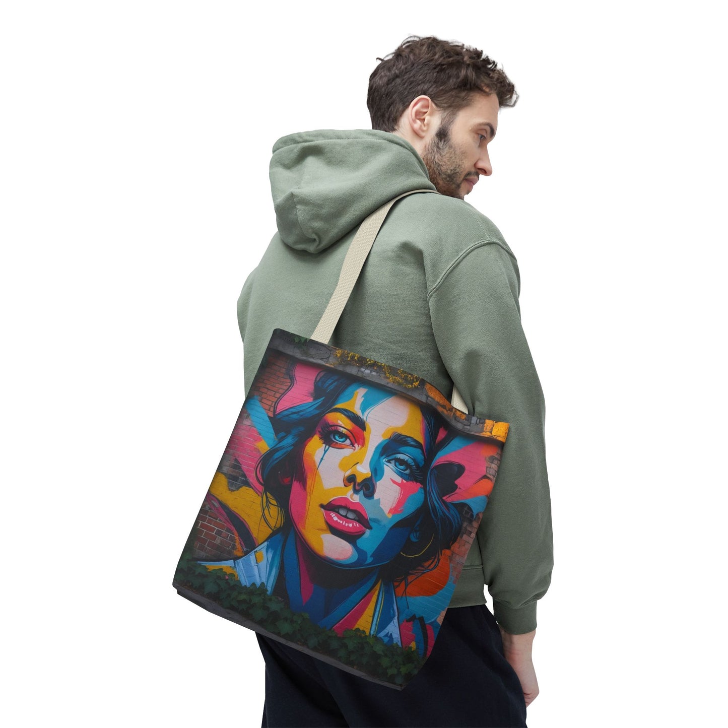Artistic Surge - Eco-Friendly Canvas Tote Bag - WOMAN'S FACE