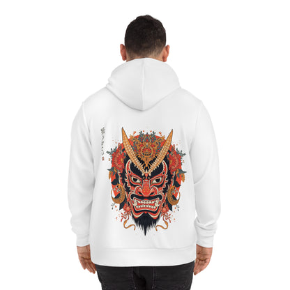 Bold Oni Mask Hoodie - Japanese Irezumi Tattoo Art Streetwear