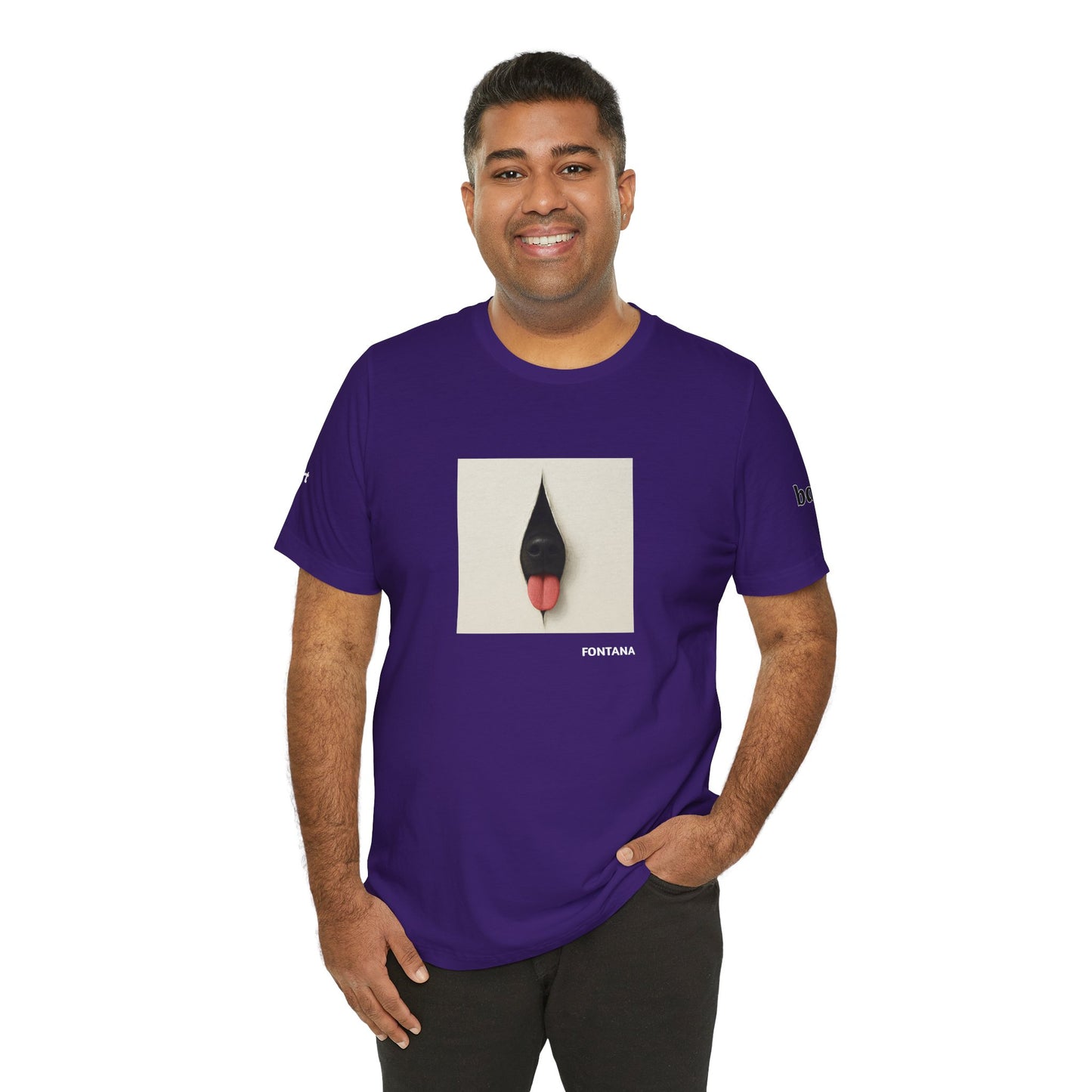 DOGART Unisex Jersey Dog T-Shirt - FONTANA - Iconic Painting Reimagined with Dogs