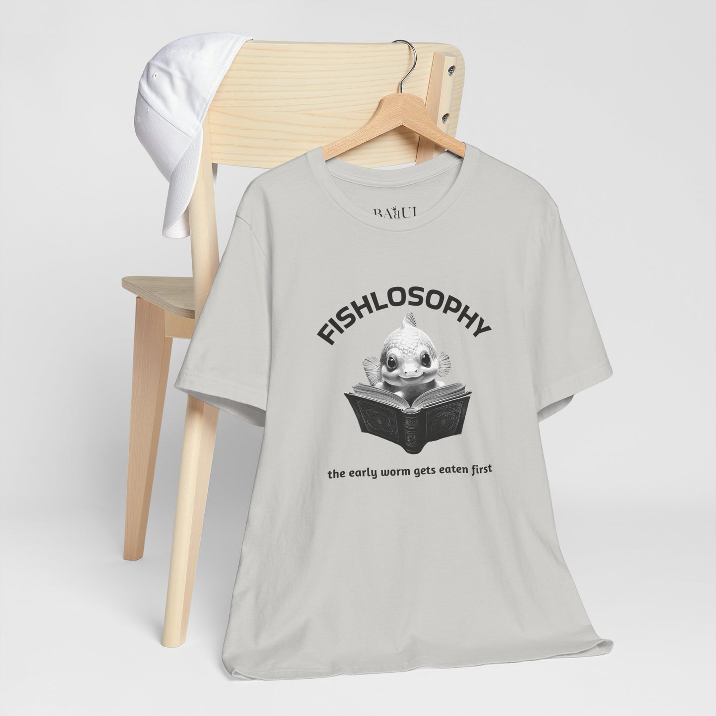 Fishlosophy Unisex Jersey Short Sleeve Tee –  The Early Worms Get Eaten First