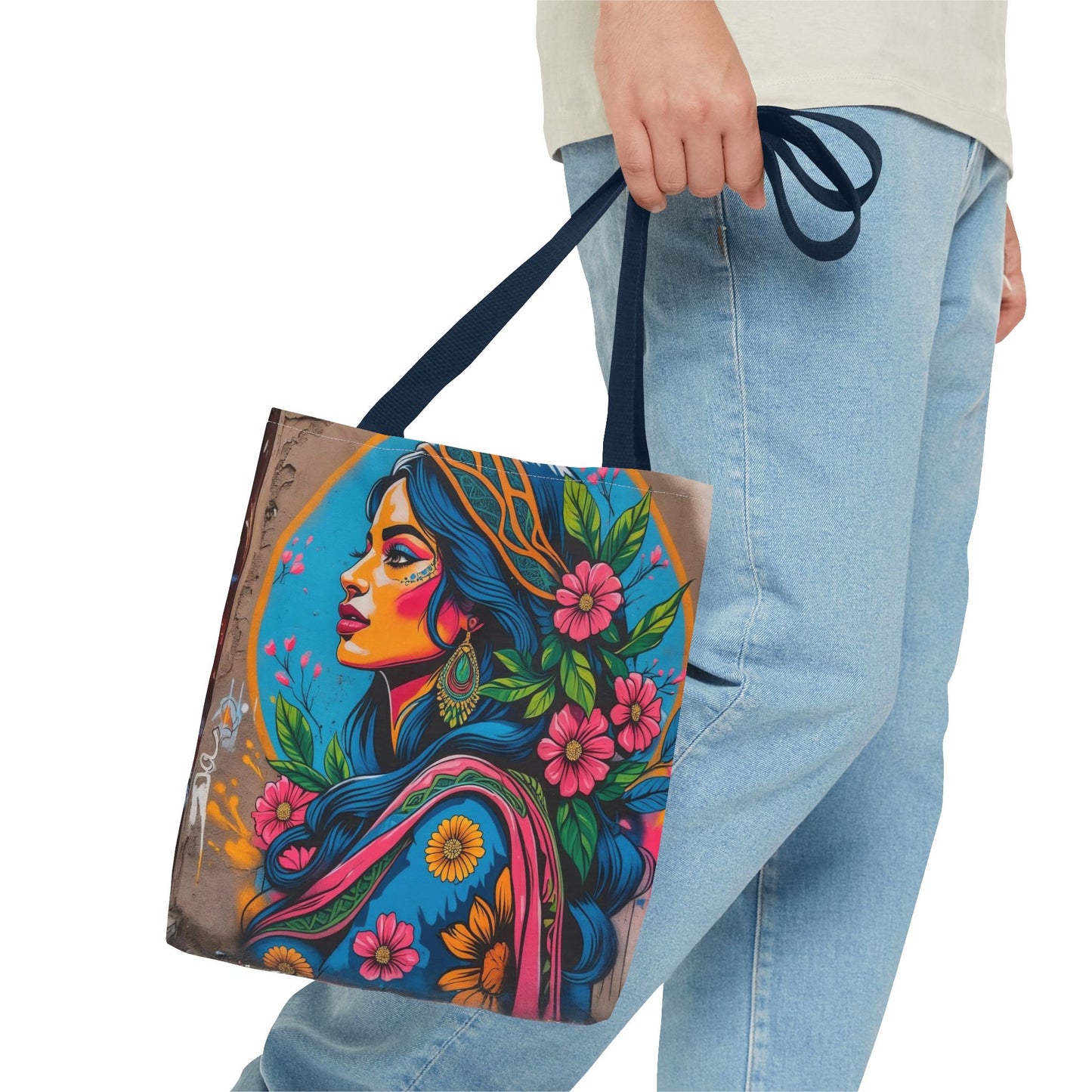 Artistic Surge - Eco-Friendly Canvas Tote Bag - FLOWERING WOMAN