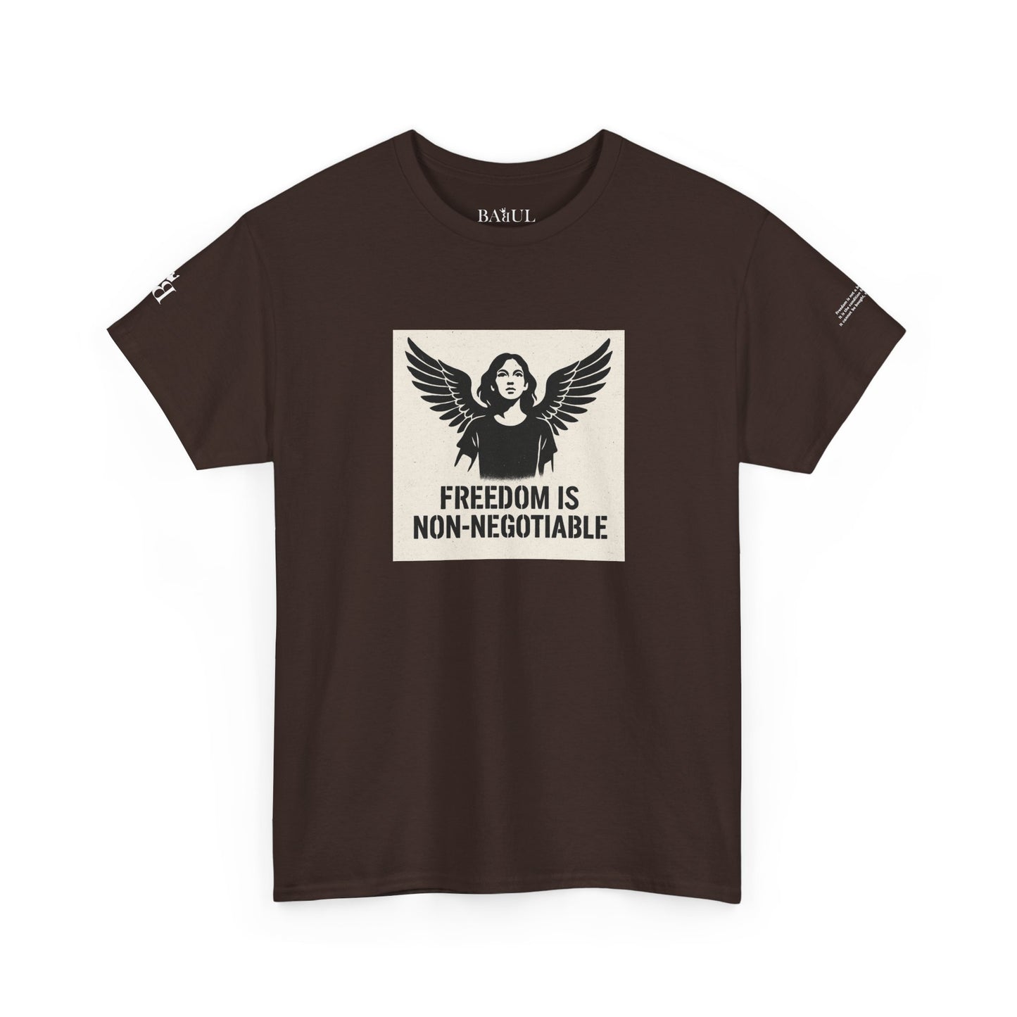 Rebel Graphic Tee - Unisex Heavy Cotton T-Shirt for the Wild at Heart. Rebel Tees, Born to Be Worn - FREEDOM IS NON-NEGOTIABLE