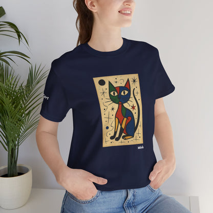 CATART Unisex Jersey Cat T-Shirt - MIRO - Iconic Painting Reimagined with Cats