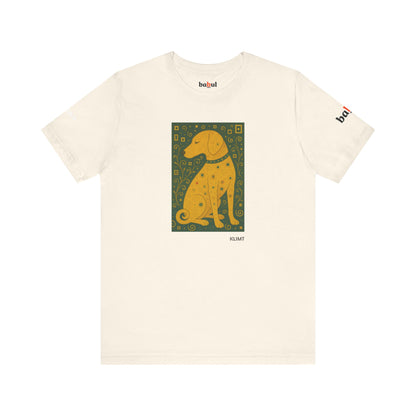 DOGART Unisex Jersey Dog T-Shirt - KLIMT - Iconic Painting Reimagined with Dogs