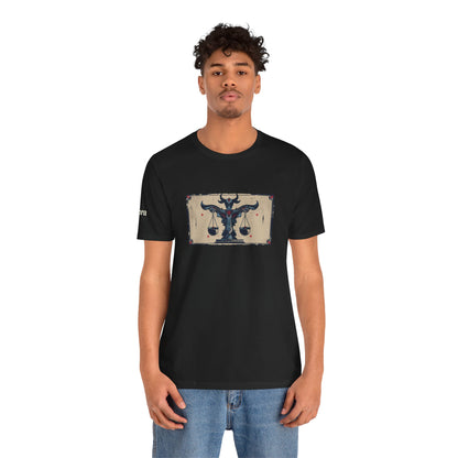Libra - Gothic Zodiac T-Shirt. Zodiac in the Shadows