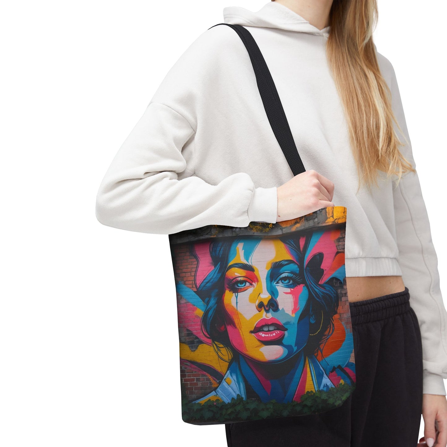 Artistic Surge - Eco-Friendly Canvas Tote Bag - WOMAN'S FACE