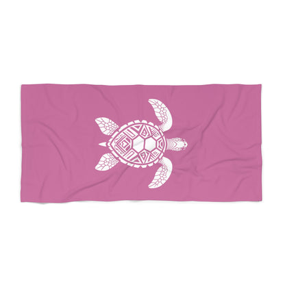 Tribal Waves Beach Towel - SEA TURTLE