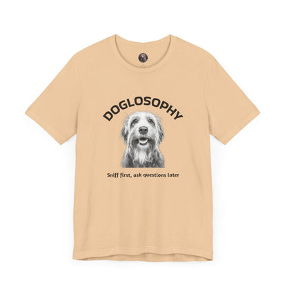 Doglosophy Unisex Jersey Short Sleeve Tee –  "Sniff first, ask questions later" Design
