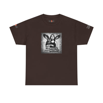Rebel Graphic Tee - Unisex Heavy Cotton T-Shirt for the Wild at Heart. Rebel Tees, Born to Be Worn - NO RULES, JUST INSTINCT