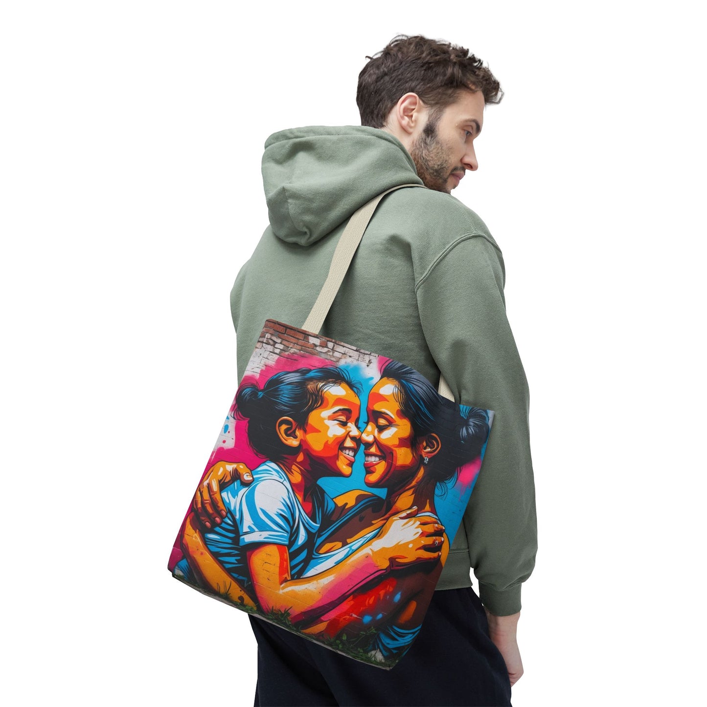 Artistic Surge - Eco-Friendly Canvas Tote Bag - SMILING HUG