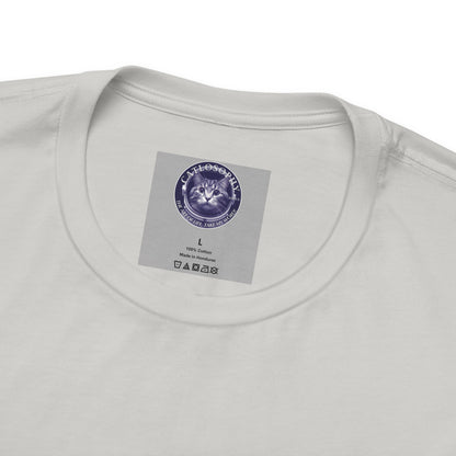 Catlosophy Unisex Jersey Short Sleeve Tee –  "Be mysterious" Design