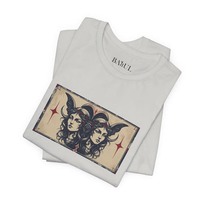Gemini - Gothic Zodiac T-Shirt. Zodiac in the Shadows