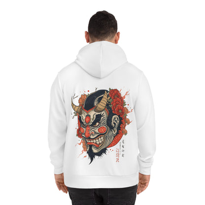 Bold Oni Mask Hoodie - Japanese Irezumi Tattoo Art Streetwear