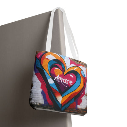 Artistic Surge - Eco-Friendly Canvas Tote Bag - HEART