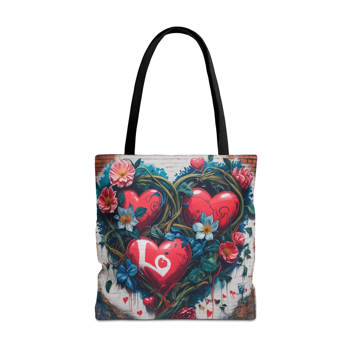 Artistic Surge - Eco-Friendly Canvas Tote Bag - HEARTS OF LOVE