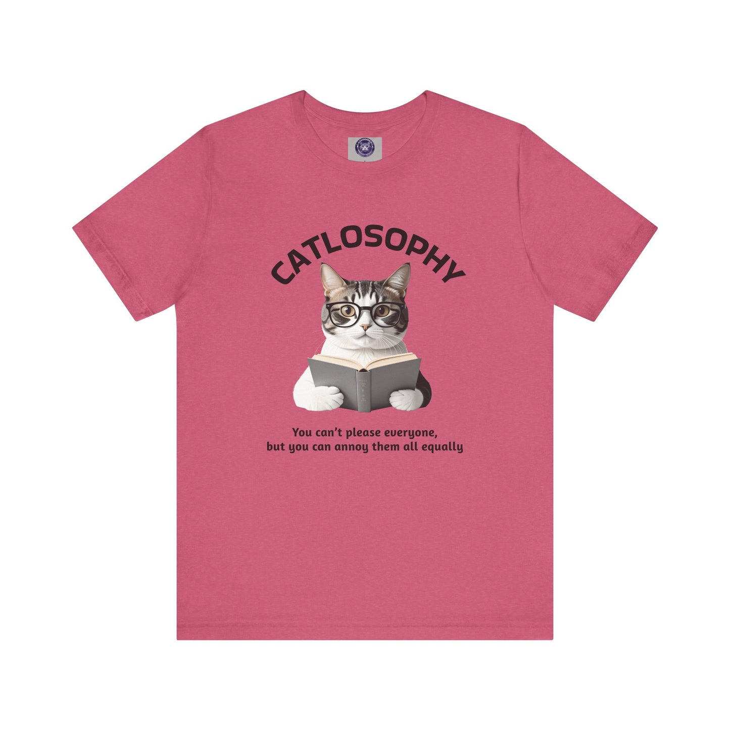 Catlosophy Unisex Jersey Maglietta a maniche corte – Design "Non puoi accontentare tutti"