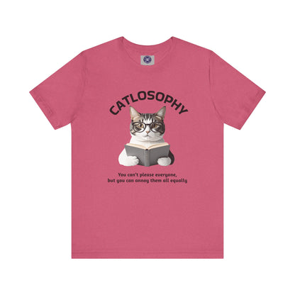 Catlosophy Unisex Jersey Maglietta a maniche corte – Design "Non puoi accontentare tutti"