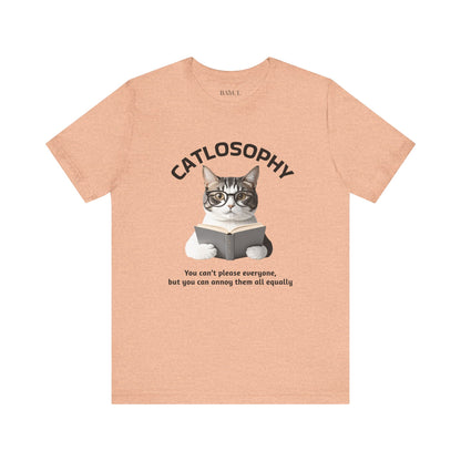 Catlosophy Unisex Jersey Short Sleeve Tee –  "You can't please everyone" Design