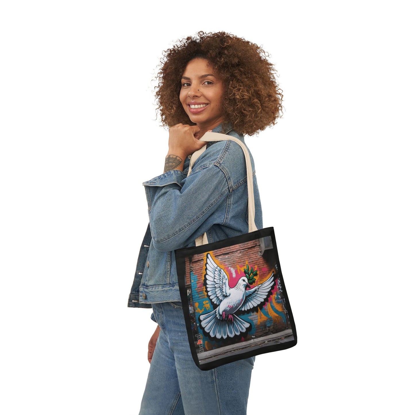 Artistic Surge - Eco-Friendly Canvas Tote Bag - PEACE