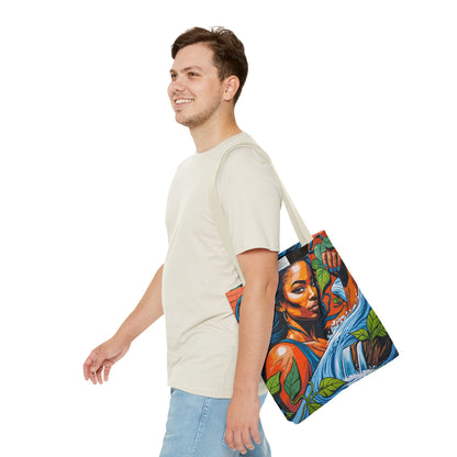Artistic Surge - Eco-Friendly Canvas Tote Bag - WOMAN WITH WATER