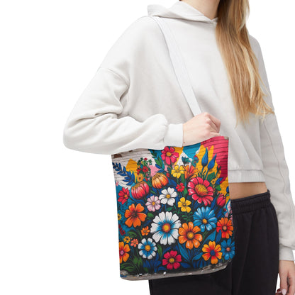 Artistic Surge - Eco-Friendly Canvas Tote Bag - FLOWERS