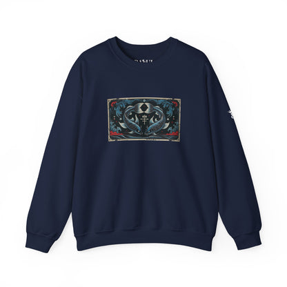 Pisces - Gothic Zodiac Blue Sweatshirt