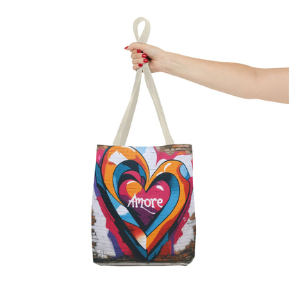 Artistic Surge - Eco-Friendly Canvas Tote Bag - HEART