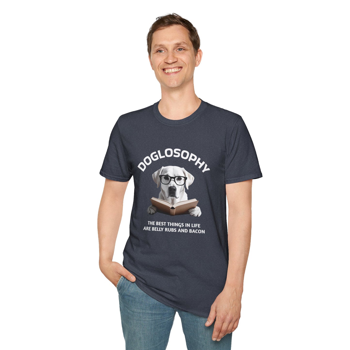 Doglosophy  Unisex Softstyle T-Shirt - "The Best Things in Life" Design