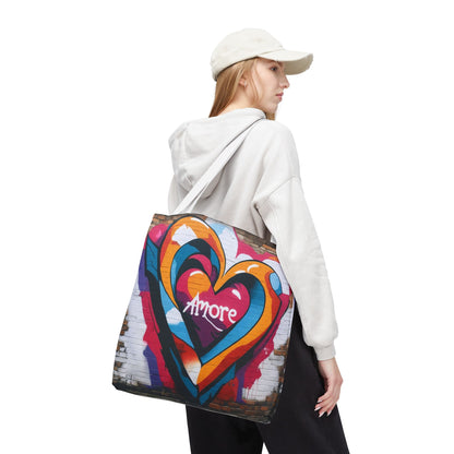 Artistic Surge - Eco-Friendly Canvas Tote Bag - HEART