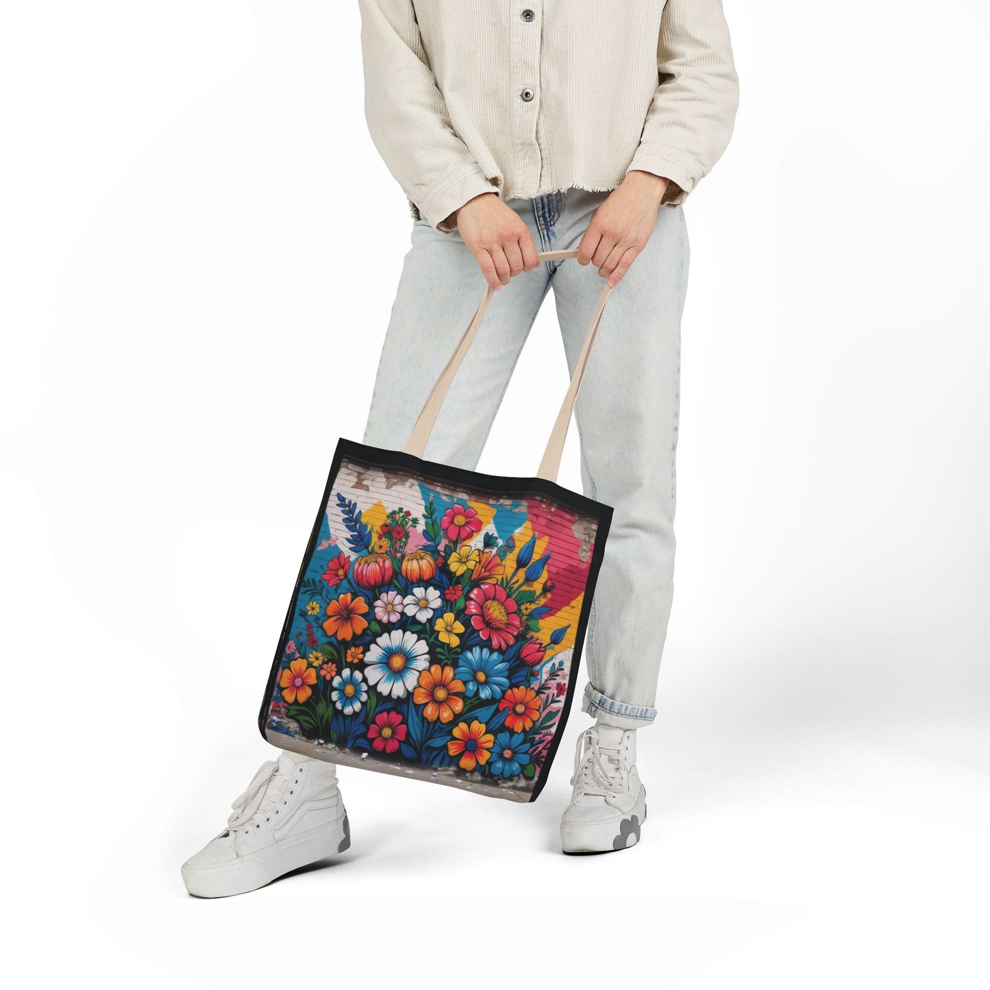 Artistic Surge - Eco-Friendly Canvas Tote Bag - FLOWERS
