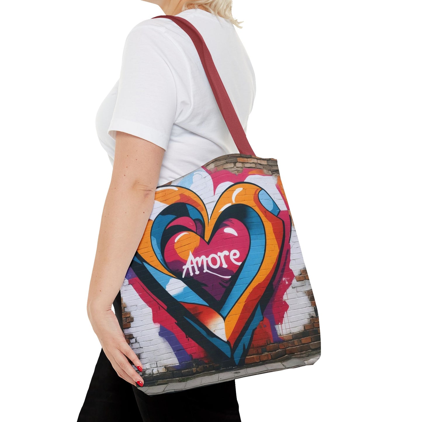Artistic Surge - Eco-Friendly Canvas Tote Bag - HEART