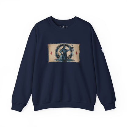 Aquarius - Gothic Zodiac Blue Sweatshirt