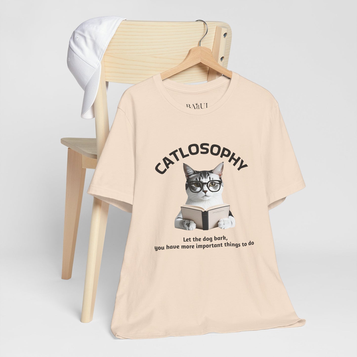 Catlosophy Unisex Jersey Short Sleeve Tee –  "Let the dog bark" Design