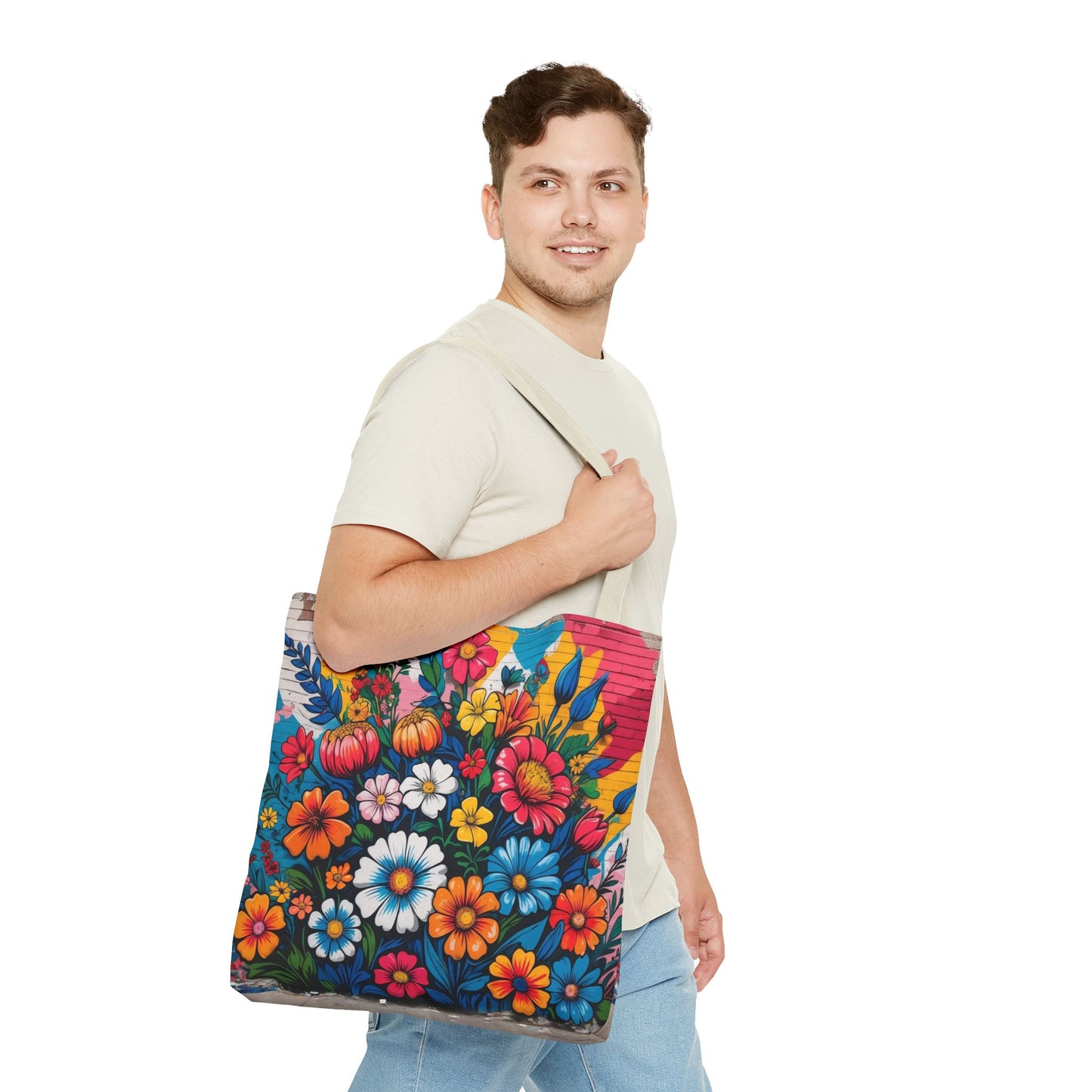 Artistic Surge - Eco-Friendly Canvas Tote Bag - FLOWERS