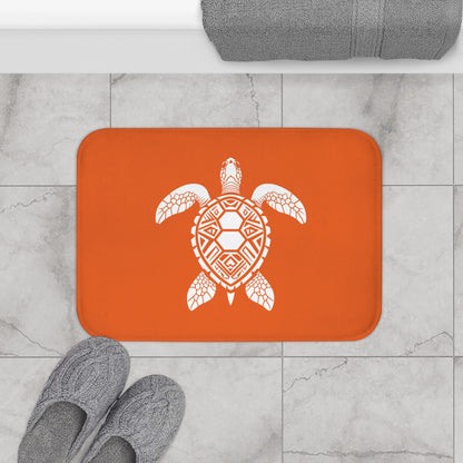 Tribal Bath Mat. Ocean Energy, Tribal Style