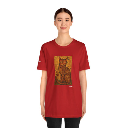 CATART Unisex Jersey Cat T-Shirt - KLIMT - Iconic Painting Reimagined with Cats