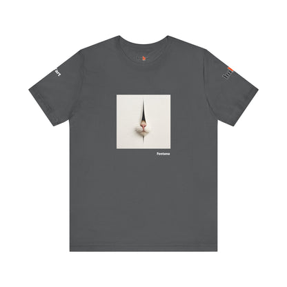 CATART Unisex Jersey Cat T-Shirt - FONTANA - Iconic Painting Reimagined with Cats