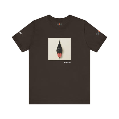 DOGART Unisex Jersey Dog T-Shirt - FONTANA - Iconic Painting Reimagined with Dogs